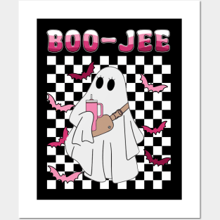 Spooky Season Cute Ghost Halloween Costume Boujee Boo-Jee Posters and Art